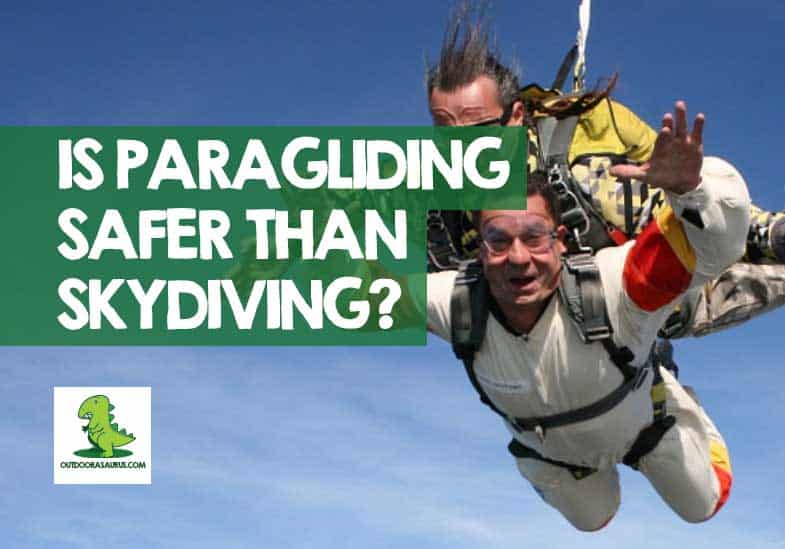 is paragliding safer than skydiving